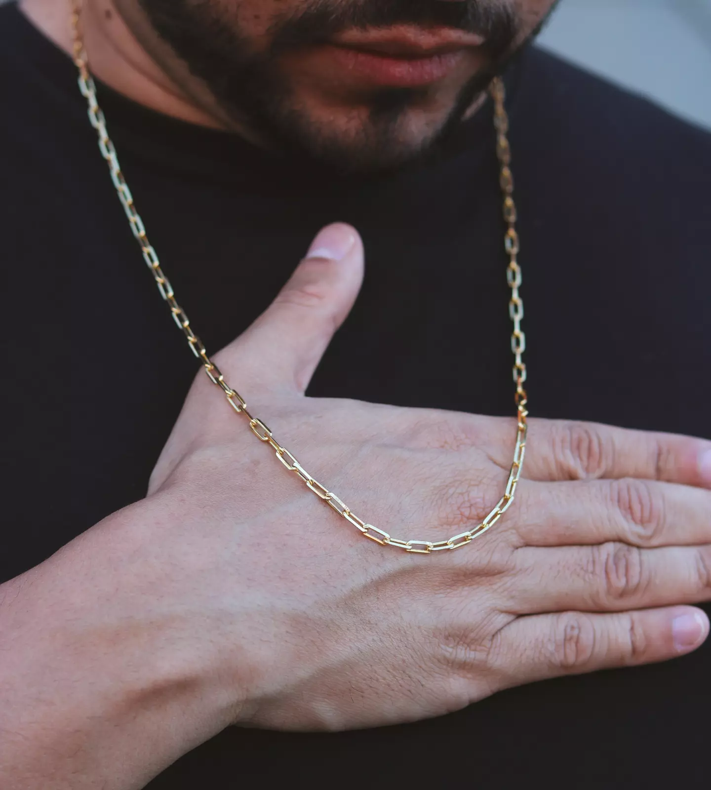 Corrente Cadeado Alongado 4mm Fecho Bomba 17,7g