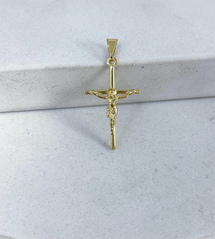 Pingente Crucifixo Palito C/cristo 0.6g 2,7x1,5