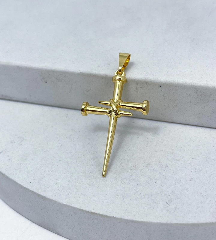 Pingente Cruz de Pregos 3x2cm 1,4g