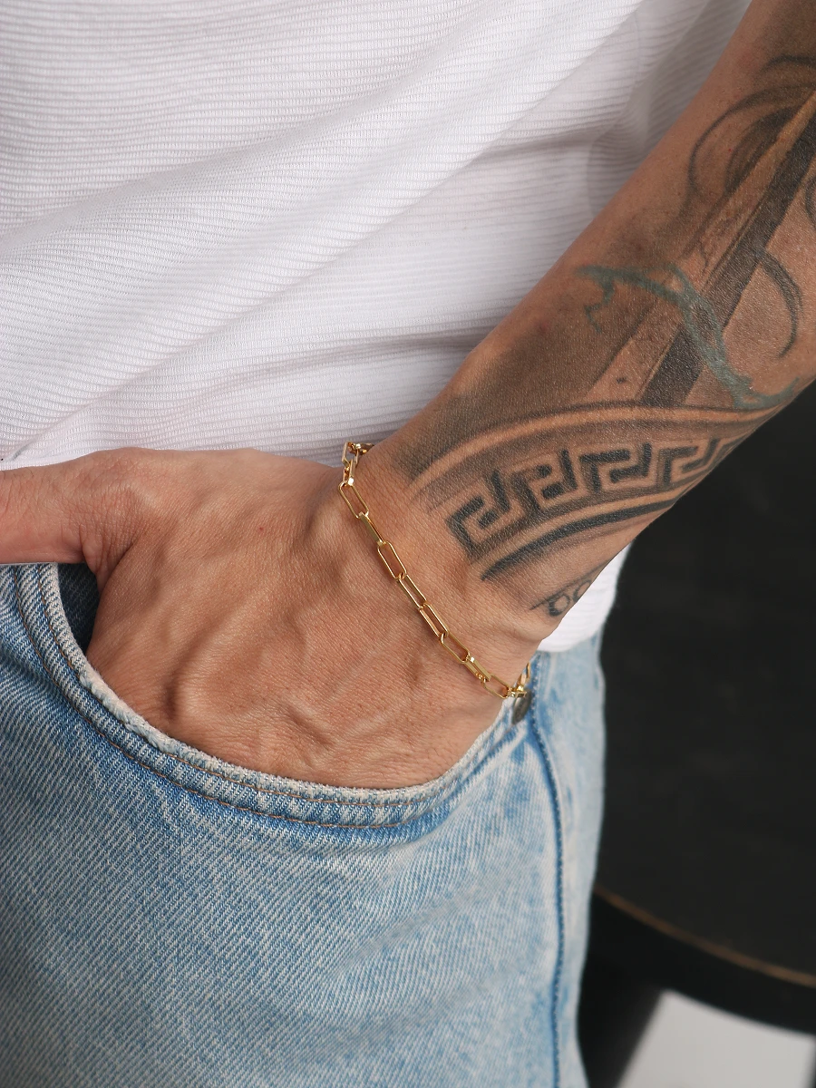 Pulseira Tijolinho 3,5mm Fecho Bomba